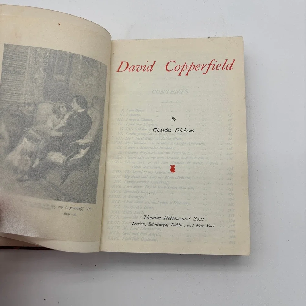 David Copperfield Charles Dickens Thomas Nelson‎ New Century Library Vol VIII